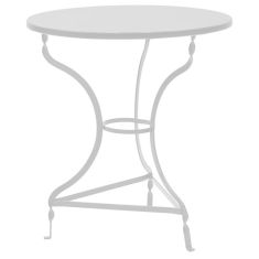 Τραπέζι Noah pakoworld μεταλλικό λευκό Φ70x72εκ |  Τραπέζια στο espiti