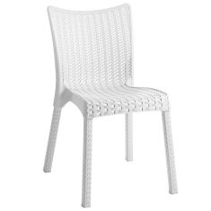 Καρέκλα Confident pakoworld PP λευκό |  Καναπέδες - Καρέκλες  στο espiti
