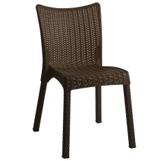 Καρέκλα Confident pakoworld PP σκούρο καφέ |  Καναπέδες - Καρέκλες  στο espiti