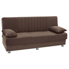 Kαναπές κρεβάτι Romina pakoworld 3θέσιος ύφασμα βελουτέ μπεζ-μόκα 180x75x80εκ |  Καναπέδες στο espiti