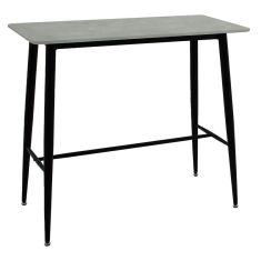 Tραπέζι μπαρ Harriet pakoworld MDF cement-μαύρο 120x60x105εκ |  Τραπέζια στο espiti