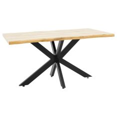 Tραπέζι Gilman pakoworld MDF sonoma-μαύρο 150x90x75εκ |  Τραπέζια στο espiti