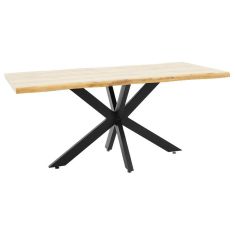 Tραπέζι Gilman pakoworld MDF sonoma-μαύρο 180x90x75εκ |  Τραπέζια στο espiti