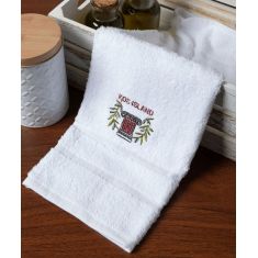 Δωδεκάδα πετσέτες χεριών (30cm x 50cm) λευκό με κόκκινο κίωνα ΚΩΣ 6978000004876 SilkFashion |  Πετσέτες Κουζίνας στο espiti