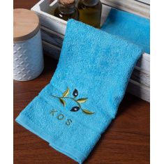 Δωδεκάδα πετσέτες χεριών (30cm x 50cm) μπλέ με κλαδί ΚΩΣ 6978000004877 SilkFashion |  Πετσέτες Κουζίνας στο espiti