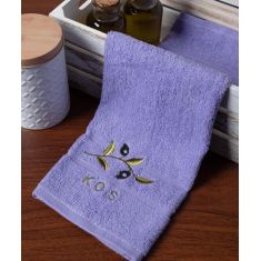 Δωδεκάδα πετσέτες χεριών (30cm x 50cm) λιλά με κλαδί ΚΩΣ 6978000004878 SilkFashion |  Πετσέτες Κουζίνας στο espiti