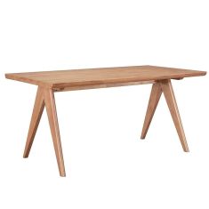 Τραπέζι Winslow pakoworld ξύλο rubberwood ανοικτό καρυδί 160x85x75εκ |  Τραπέζια στο espiti