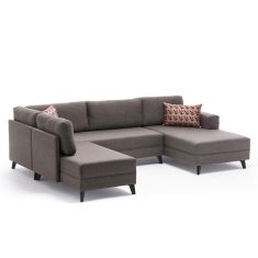 Πολυμορφικός καναπές κρεβάτι PWF-0535 pakoworld ύφασμα ανοικτό καφέ 300x202x78εκ |  Κατόπιν Παραγγελίας στο espiti