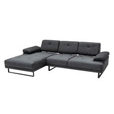 Γωνιακός καναπές με δεξιά γωνία PWF-0586 pakoworld ύφασμα ανθρακί 314x174x83εκ |  Κατόπιν Παραγγελίας στο espiti