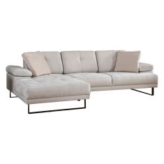 Γωνιακός καναπές με δεξιά γωνία PWF-0586 pakoworld ύφασμα μπεζ 314x174x83εκ |  Κατόπιν Παραγγελίας στο espiti
