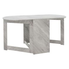 Τραπέζι Nadine pakoworld πολυμορφικό-επεκτεινόμενο χρώμα λευκό μαρμάρου 160x80x76.5εκ |  Τραπέζια στο espiti