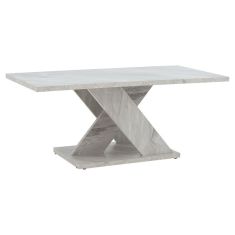 Τραπέζι σαλονιού Solange pakoworld χρώμα λευκό μαρμάρου 110x55x47.5εκ |  Τραπεζάκια σαλονιού στο espiti