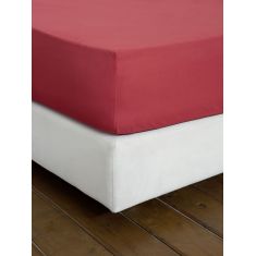 Σεντόνι Ημίδιπλο με Λάστιχο Unicolors - Absolute Red Nima Home |  Μονόχρωμα Υπέρδιπλα στο espiti