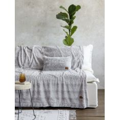 Κουβέρτα καναπέ 130x170 - Velure Light Gray Nima Home |  Κουβέρτες Καναπέ στο espiti