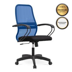 Καρέκλα γραφείου Moonlight Megapap με ύφασμα Mesh χρώμα μπλε - μαύρο 66,5x70x102/112εκ. |  Καρέκλες γραφείου στο espiti