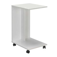 Βοηθητικό τραπέζι C-Shaped Megapap από μελαμίνη σε χρώμα λευκό 35x45x65εκ. |  Τραπεζάκια βοηθητικά στο espiti