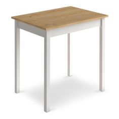 Τραπέζι Mini Megapap μεταλλικό - μελαμίνης χρώμα oak - λευκό 78x59x75εκ. |  Τραπέζια στο espiti