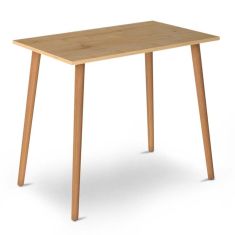 Τραπέζι Fiona Megapap από μελαμίνη χρώμα oak 90x55x75εκ. |  Τραπέζια στο espiti