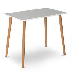 Τραπέζι Fiona Megapap από μελαμίνη χρώμα λευκό 90x55x75εκ. |  Τραπέζια στο espiti