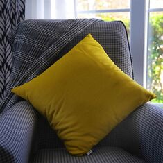 Μαξιλάρι καναπέ Bono Megapap βαμβακερό με φερμουάρ χρώμα κίτρινο 50x50εκ. |  Μαξιλάρια διακοσμητικά στο espiti