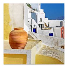 Πίνακας σε καμβά "Santorini" Megapap ψηφιακής εκτύπωσης 50x50x3εκ. |  Πίνακες στο espiti