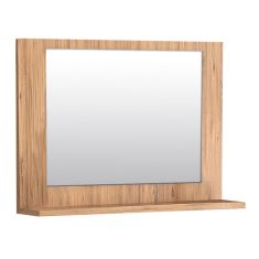 Καθρέφτης μπάνιου Devlin Megapap από μελαμίνη χρώμα pine oak 60x10x45εκ. |  Καθρέπτες στο espiti