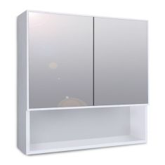 Καθρέπτης μπάνιου με ντουλάπι Minore Megapap από μελαμίνη χρώμα λευκό 70x17x70εκ. |  Σετ Μπάνιου στο espiti