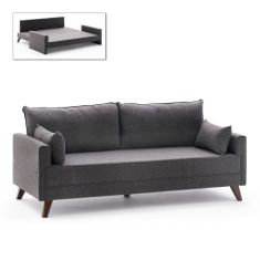 Καναπές - κρεβάτι Bella Megapap τριθέσιος υφασμάτινος χρώμα ανθρακί 208x81x85εκ. |  Καναπέδες-Κρεβάτι στο espiti