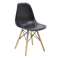 Καρέκλα Julita pakoworld PP μαύρο-φυσικό πόδι 46x50x82εκ |  Καρέκλες στο espiti