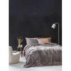 Κουβέρτα Βελουτέ Μονή 160x220 Coperta - Cigar Beige Nima Home |  Κουβέρτες Βελουτέ Υπέρδιπλες στο espiti