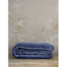 Κουβέρτα Βελουτέ Μονή 160x220 Coperta - Blue Nima Kids |  Κουβέρτες Παιδικές στο espiti