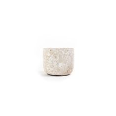 Κεραμικό Κηροπήγιο Mingi White Classic Medium (13x13x12) Soulworks 0630064 |  Βάζα στο espiti