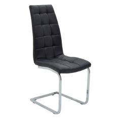 Καρέκλα Darrell pakoworld pu μαύρο-βάση χρωμίου 42x49x106εκ |  Καρέκλες στο espiti