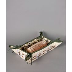 Βαμβακερή ψωμιέρα με στάμπα (33cm x 48cm) ελιά εκρού 6978000004998 SilkFashion |  Σουπλά στο espiti