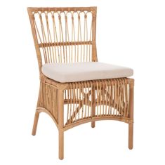 ΚΑΡΕΚΛΑ THALIN HM9834 RATTAN ΣΕ ΦΥΣΙΚΟ-ΜΑΞΙΛΑΡΙ ΣΕ ΛΕΥΚΟ 53x58x91Υεκ. |  Πολυθρόνες σαλονιού στο espiti