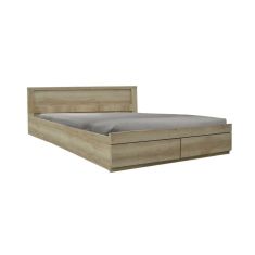Κρεβάτι ημίδιπλο Olympus pakoworld με συρτάρι castillo-oak 140x200εκ |  Κρεβάτια στο espiti