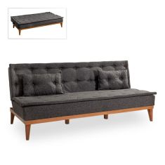 Καναπές - κρεβάτι Veron Megapap τριθέσιος υφασμάτινος χρώμα ανθρακί 180x80x78εκ. |  Καναπέδες στο espiti