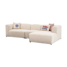 Γωνιακός καναπές Lindena pakoworld αριστερή γωνία κρεμ ύφασμα 296x158x72εκ |  Κατόπιν Παραγγελίας στο espiti