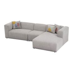 Γωνιακός καναπές Lindena pakoworld αριστερή γωνία ανοιχτό γκρι ύφασμα 296x158x72εκ |  Κατόπιν Παραγγελίας στο espiti
