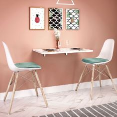 Τραπέζι κουζίνας - Γραφείο επιτοίχιο πτυσσόμενο Radan Megapap χρώμα λευκό 70x50εκ. |  Τραπέζια στο espiti