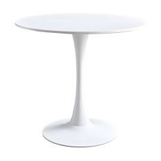 Τραπέζι Elijah pakoworld λευκό Φ60x74cm |  Τραπέζια στο espiti