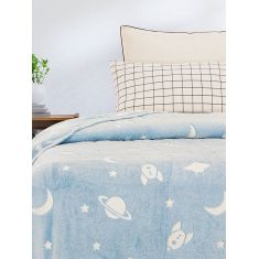 Κουβέρτα φωσφοριζέ αγκαλιας Space Blue 80x90 Sunshinehome |  Βρεφικές Κουβέρτες στο espiti