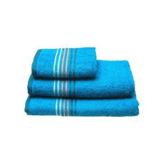 Πετσέτα πενιέ Stripes Turquoise Προσώπου (50x100) Sunshinehome |  Πετσέτες Προσώπου στο espiti