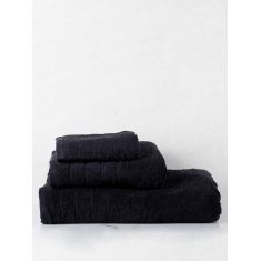 Πετσέτα πενιέ Dory 21 Black Μπάνιου (80x150) Sunshinehome |  Πετσέτες Μπάνιου στο espiti