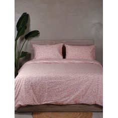 Σετ Σεντόνια Cotton Feelings 2044 Pink Μονό με λάστιχο(105x205+30) Sunshinehome |  Σεντόνια Μονά / Ημίδιπλα στο espiti