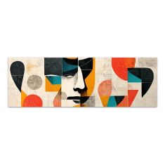 Πίνακας σε καμβά "Abstract Faces" Megapap ψηφιακής εκτύπωσης 150x50x3εκ. |  Πίνακες στο espiti