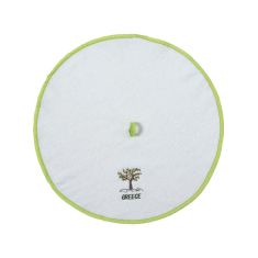 Στρογγυλή πετσέτα με κρεμαστράκι (48cm) λευκό GREECE 5206978160424 SilkFashion |  Πετσέτες Κουζίνας στο espiti