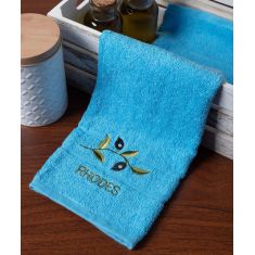 Δωδεκάδα πετσέτες χεριών (30cm x 50cm) μπλέ με κλαδί ΡΟΔΟΣ 5206978160233 SilkFashion |  Πετσέτες Κουζίνας στο espiti