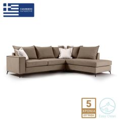 Γωνιακός καναπές αριστερή γωνία Romantic pakoworld ύφασμα mocha-cream 290x235x95εκ |  Κατόπιν Παραγγελίας στο espiti