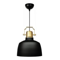 Φωτιστικό οροφής Artes Megapap E27 μεταλλικό μονόφωτο χρώμα μαύρο - χρυσό Φ22x100εκ. |  Οροφής στο espiti
